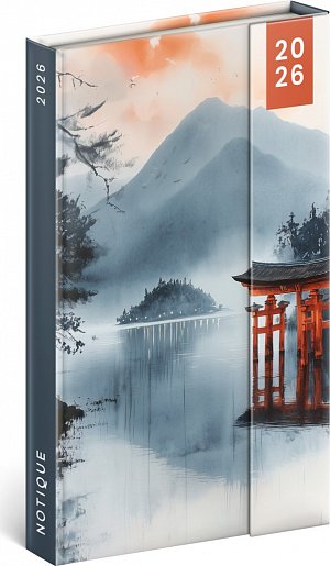 Diář 2026: Japonsko - týdenní, magnetický, 13 x 21 cm