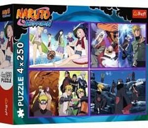 Puzzle Naruto Shippuden: Dobrodružství Naruta Uzumaki 4x250 dílků