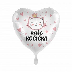 Balónek fóliový Naše kočička