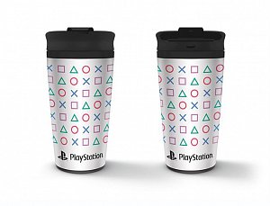 Termohrnek Playstation 450 ml, cestovní nerezový