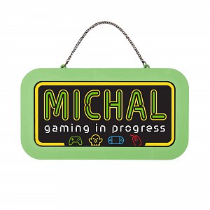 Neonová cedulka se jménem - Michal