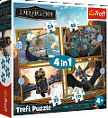 Puzzle 4v1 - Dračí dny  35,48,54 a 70 dílků