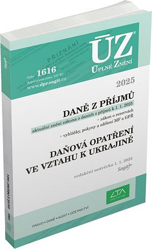 ÚZ 1616 Daně z příjmů, 2025