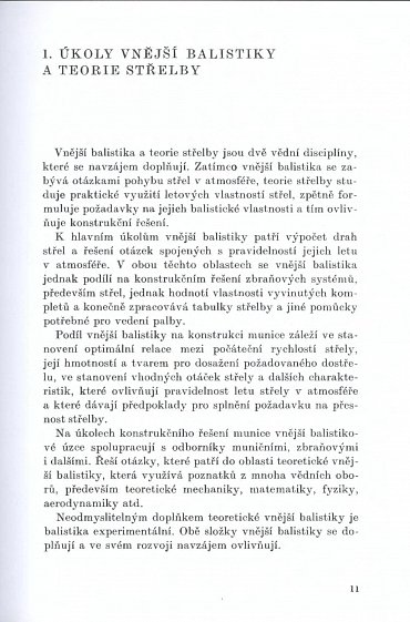 Náhled Vnější balistika a teorie střelby