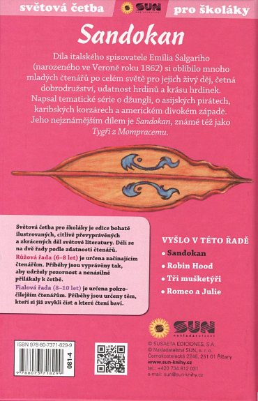 Náhled Sandokan - Světová četba pro školáky