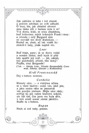 Náhled Král Lear, 1.  vydání