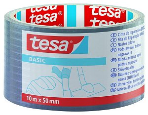 tesa univerzální páska základní, 10 m x 50 mm, PE, stříbrná