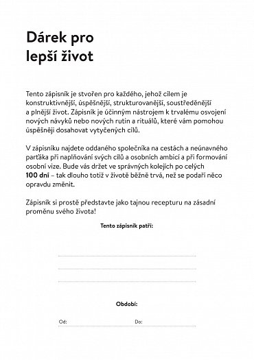 Náhled Zápisník úspěchů