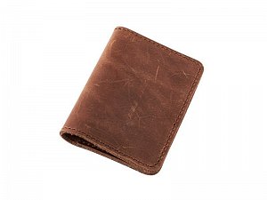 Kožené pouzdro na karty a doklady - pull up braun