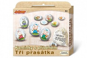 ArtLover Sada Kamínky s příběhem - Tři prasátka