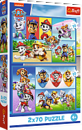 Puzzle Pravidla Tlapková patrola 2v1 2x70 dílků