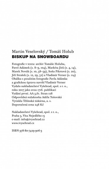 Náhled Biskup na snowboardu