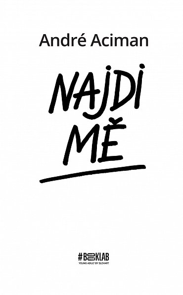 Náhled Najdi mě, 1.  vydání