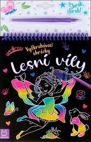 Vyškrábavací obrázky - Lesní víly