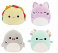 Squishmallows Micromallows 4-Pack Axolotl, Kočka, Taco, Žralok 6 cm