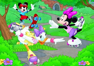 Minnie sportuje: puzzle 100XL dílků