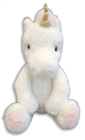 Jednorožec bílý plyšový 40 cm
