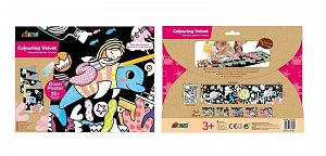 Avenir Sametové omalovánky MAXI - Víly 126 x 29 cm