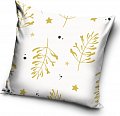 Vánoční povlak na polštářek Bílé Kouzlo Jmelí