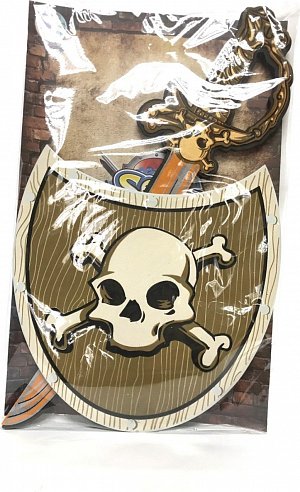 Pěnový meč a štít Pirát