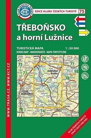 KČT 75 Třeboňsko, horní Lužnice 1:50T Turistická mapa