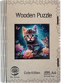 Wooden puzzle Cute Kitten A4