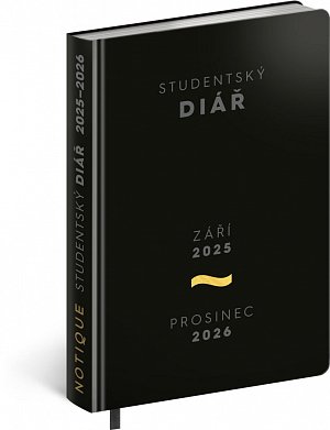 Studentský diář 2025/2026 Academia (září 2025 - prosinec 2026), 9,8 × 14,5 cm