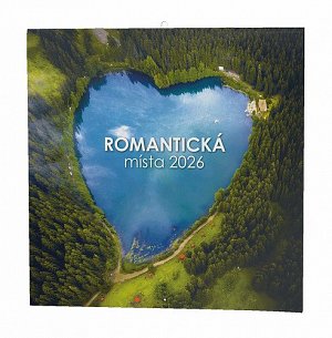 Romantická místa 2026 - nástěnný kalendář