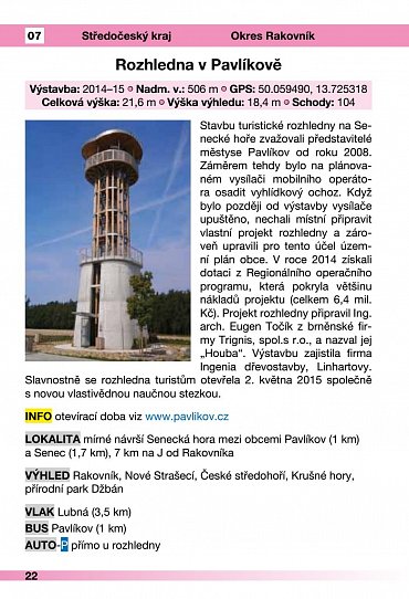 Náhled Rozhledny České republiky