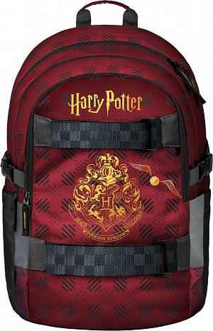 BAAGL Školní batoh Skate Harry Potter Bradavice vínový