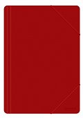 Office Products spisové desky s gumičkou, A4, PP, červené