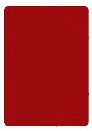 Office Products spisové desky s gumičkou, A4, PP, červené