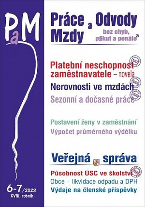 PaM 6-7/2023 Platební neschopnost zaměstnavatele