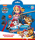 Vyškrabávací obrázky Tlapková patrola - samolepky 5 ks