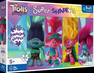 Puzzle Super Shape XL Trollové 3: Trollí hrátky 104 dílků