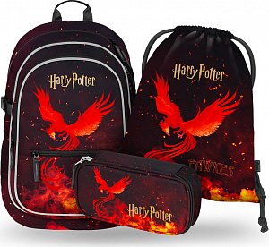 BAAGL SET 3 Core Harry Potter Fénix: batoh, penál, sáček