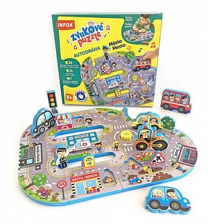 Zvukové puzzle Autodráha Město / Mesto