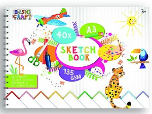 Grafix Skicovací blok A3 135 g/m - 240 listů