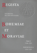 Regesta et Bohemiae et Moraviae V/4