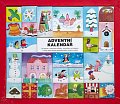 Adventní kalendář - 24 leporel s vánočními příběhy, básničkami a koledami a navíc jedna knížka nejoblíbenějších koled s notami