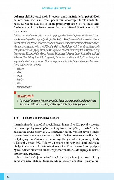 Náhled Intenzivní medicína v praxi