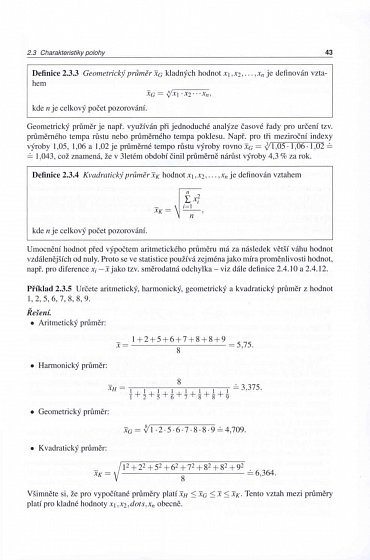 Náhled Základy statistiky - Aplikace v technických a ekonomických oborech, 2.  vydání