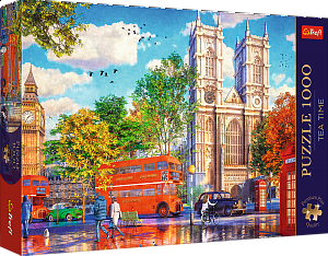 Puzzle Premium Plus: Tea Time - Pohled na Londýn 1000 dílků