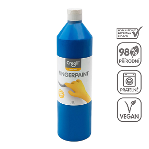Creall prstová barva, 750 ml, modrá