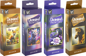 Diamantové malování 18x14 cm zvířátka
