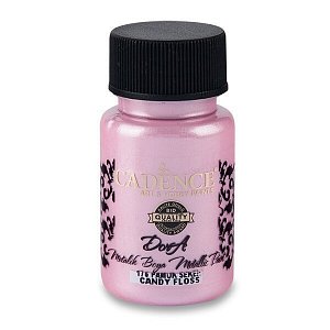 Metalická akrylová barva Cadence Dora Metalic - cukrová vata / 50 ml