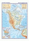 Severní a střední Amerika - příruční obecně zeměpisná mapa A3/1:35 mil.
