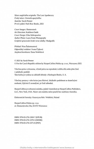 Náhled Zmizelá apatykářka