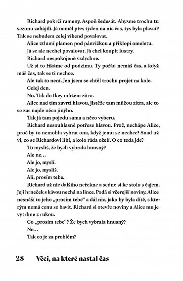 Náhled Věci, na které nastal čas, 1.  vydání