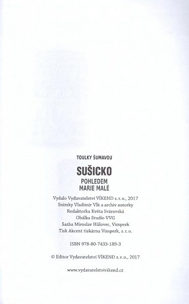 Náhled Toulky Šumavou - Sušicko pohledem Marie Malé